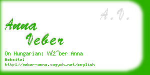 anna veber business card